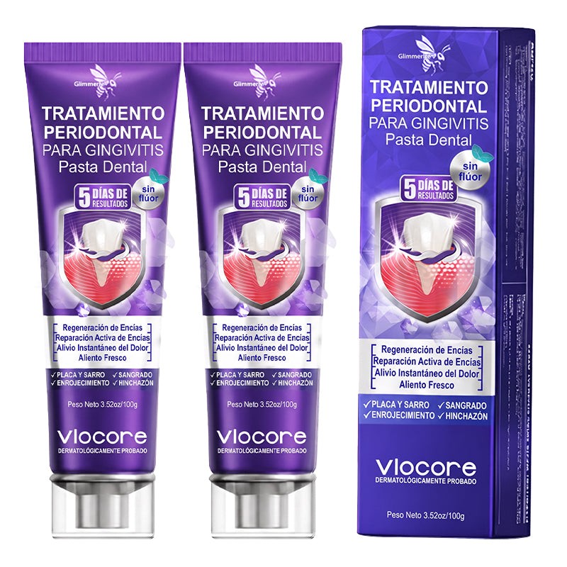 Glimmerly® VioCore TRATAMIENTO PERIODONTAL PARA GINGIVITIS Pasta Dental 🥝