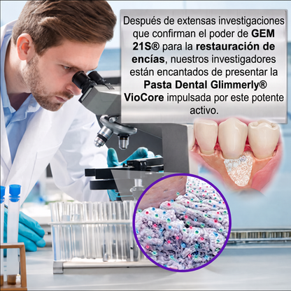 Glimmerly® VioCore TRATAMIENTO PERIODONTAL PARA GINGIVITIS Pasta Dental 🥝