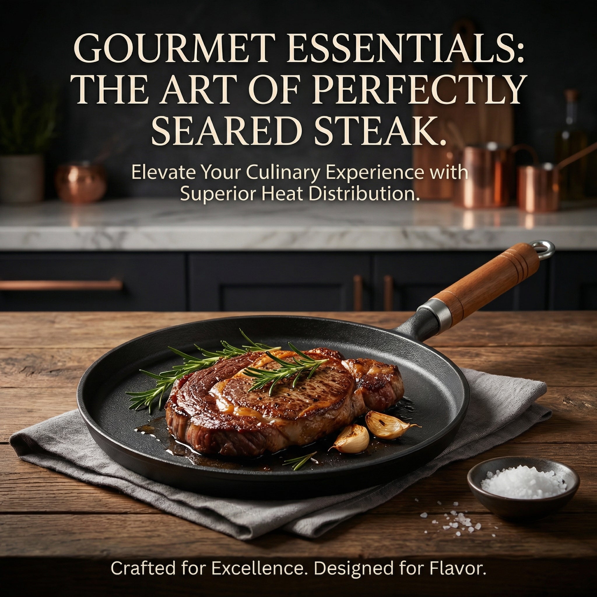 Thickened cast iron flat pan for pancakes, home-use, non-stick without coating