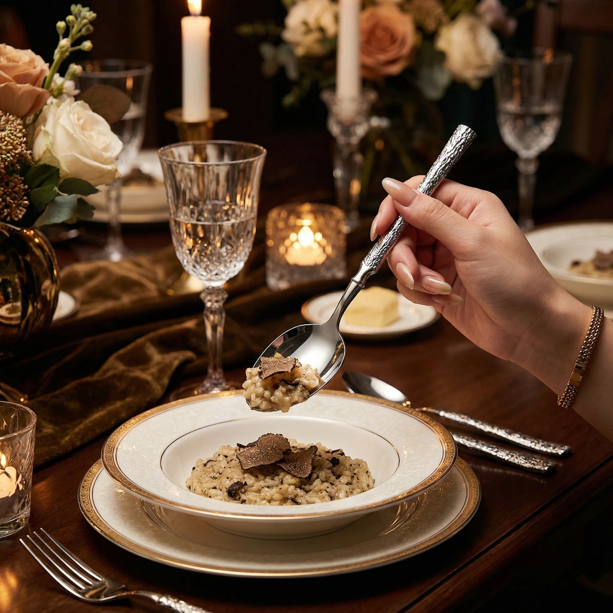 Stainless steel fork and spoon