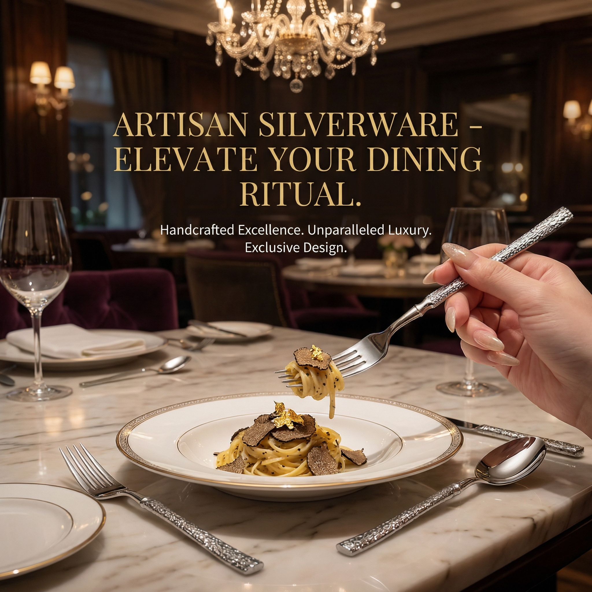 Stainless steel fork and spoon