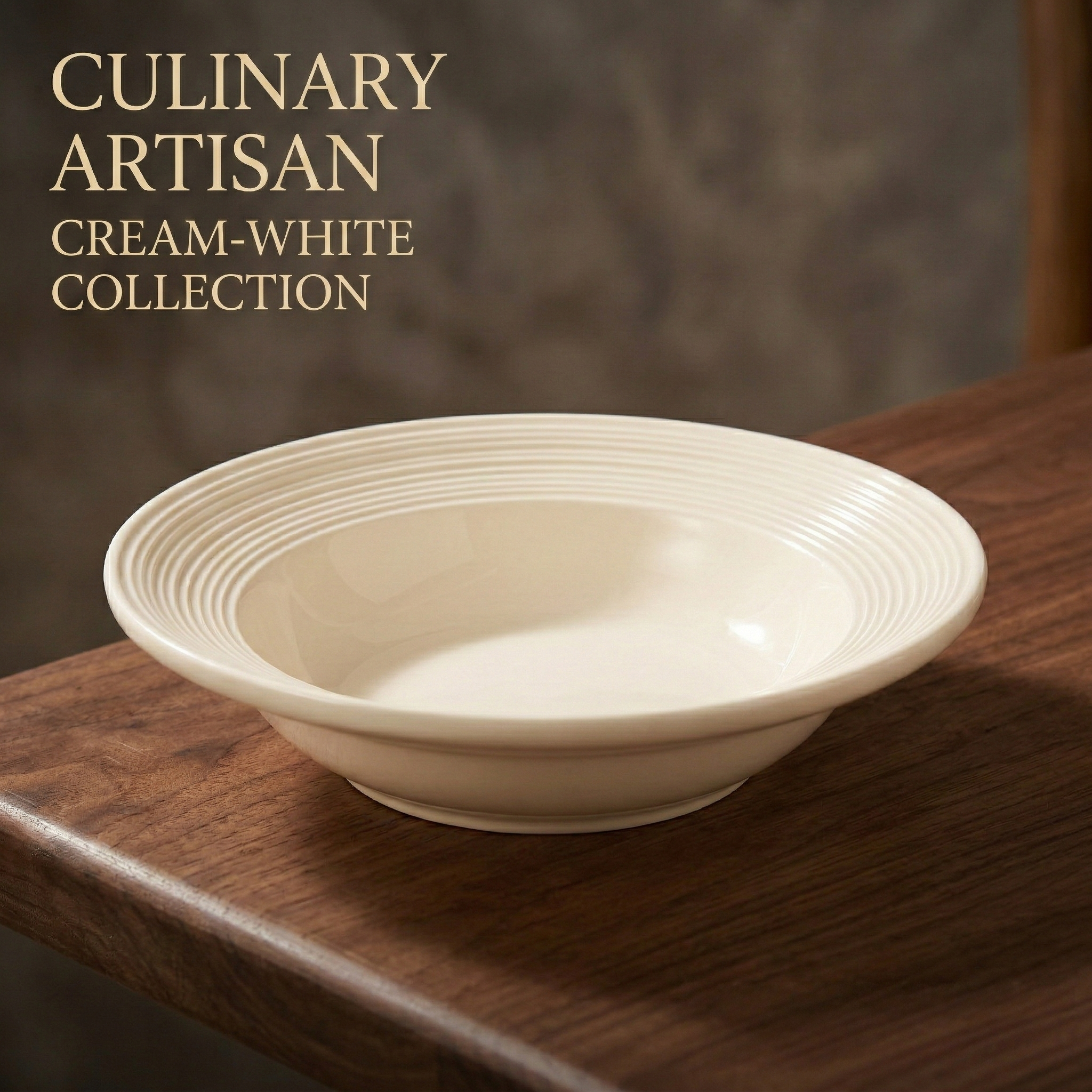 Ceramic pasta and salad plate